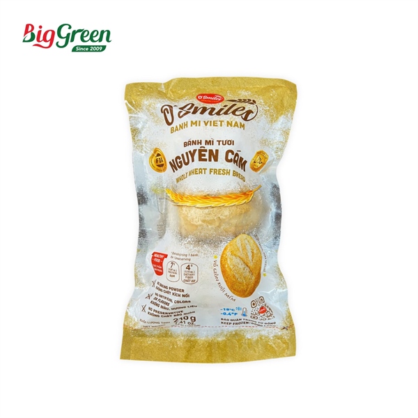 Bánh Mỳ Nguyên Cám 210g - O'Smile