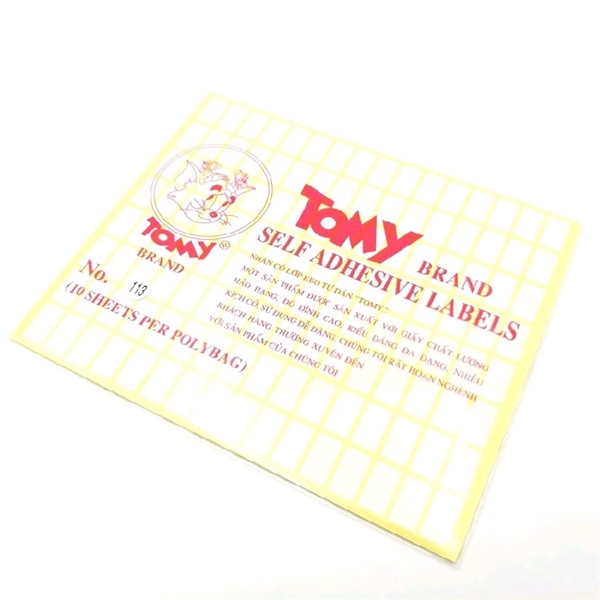 Nhãn decal Tomy