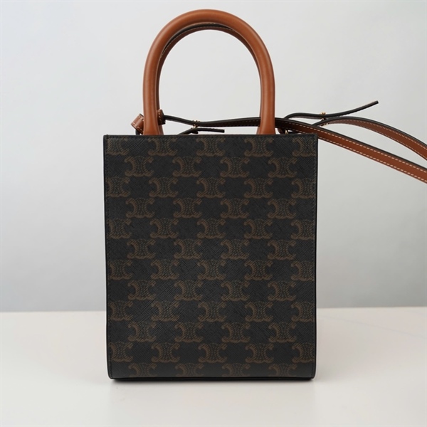 Túi Celine Handle nâu đậm sz17 KG+