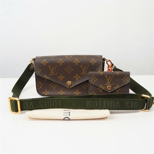 Túi LV Felicie hoa nâu kèm ví sz17 KG+