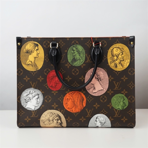 Túi LV Onthego hoa nâu in hình sz35 +