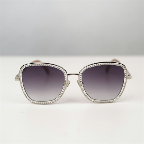 Kính Chanel gọng bạc viền đá CH4279 C39573 (58-14-140) KG+