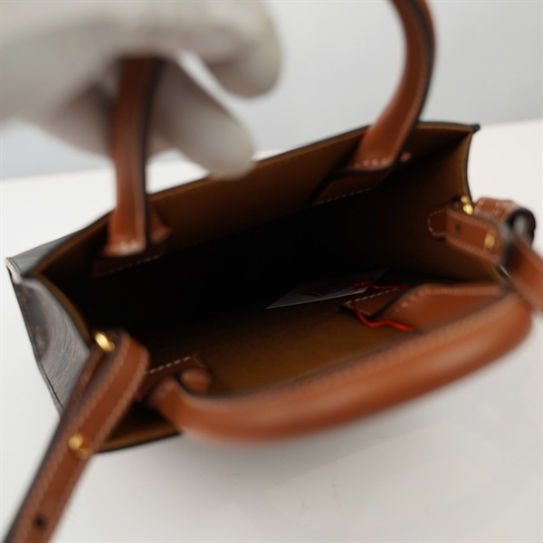 Túi Celine Handle nâu đậm sz17 KG+