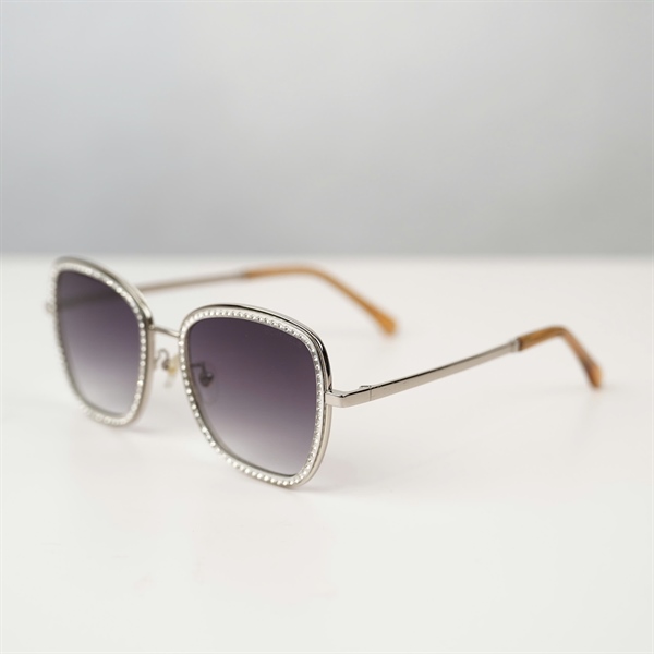 Kính Chanel gọng bạc viền đá CH4279 C39573 (58-14-140) KG+