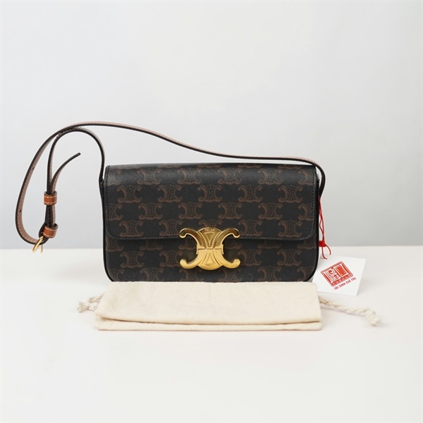 Túi Celine kẹp nách nâu sz20 KG+