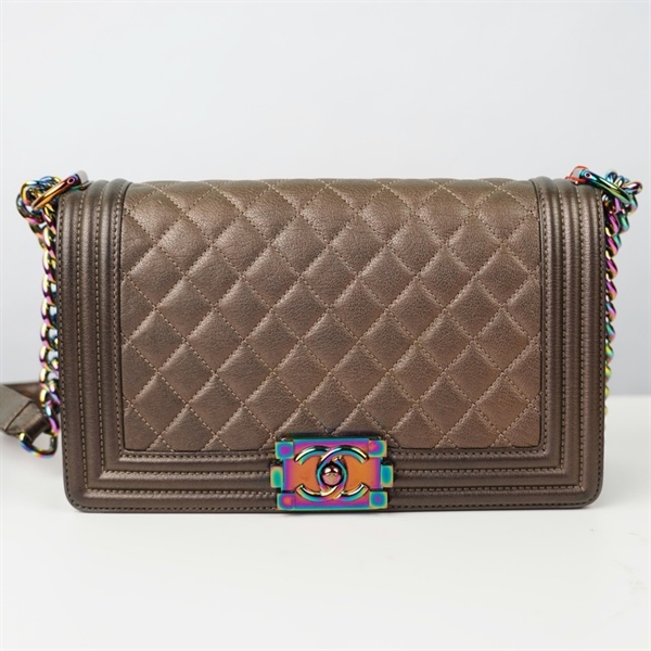 Túi Chanel Boy xám (21765822) sz25 KG+