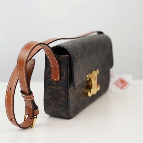 Túi Celine kẹp nách nâu sz20 KG+