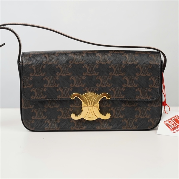 Túi Celine kẹp nách nâu sz20 KG+
