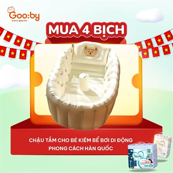 Chậu tắm kiêm bể bơi cho bé