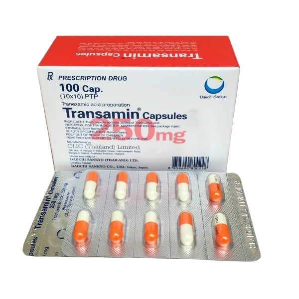 Transamin 250mg daiichi sankyo (hộp/100 viên nang)