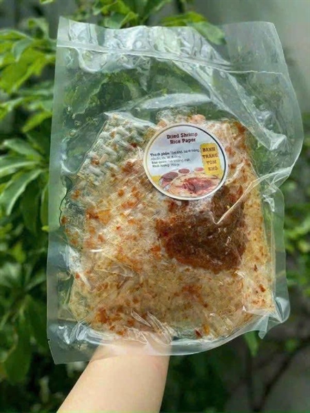Bánh tráng tôm khô hút 350G