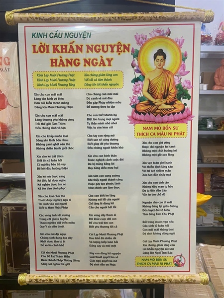 Liễng treo Lời Khấn Nguyện Hằng Ngày (40x60 - film)