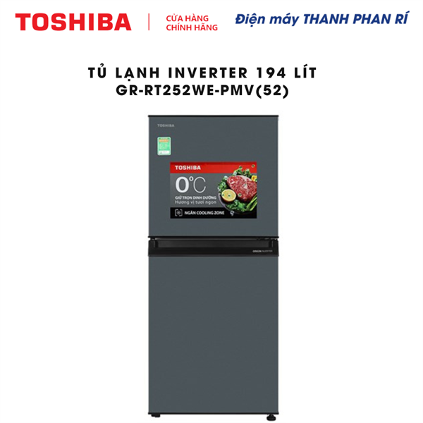Tủ lạnh Toshiba Inverter 194 lít GR-RT252WE-PMV(52)