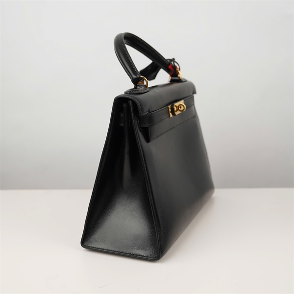 Túi Hermes Kelly đen kèm ổ + 2 chìa sz29 KG+