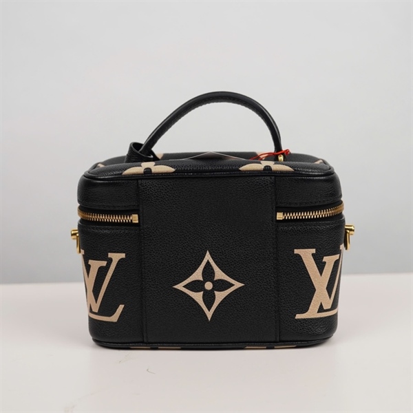 Túi LV Vanity đen hoa trắng kèm ổ+ 2 chìa sz20 KG+
