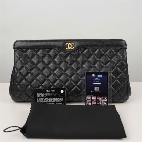 Túi Chanel Clutch đen (21467827) sz31 KG+