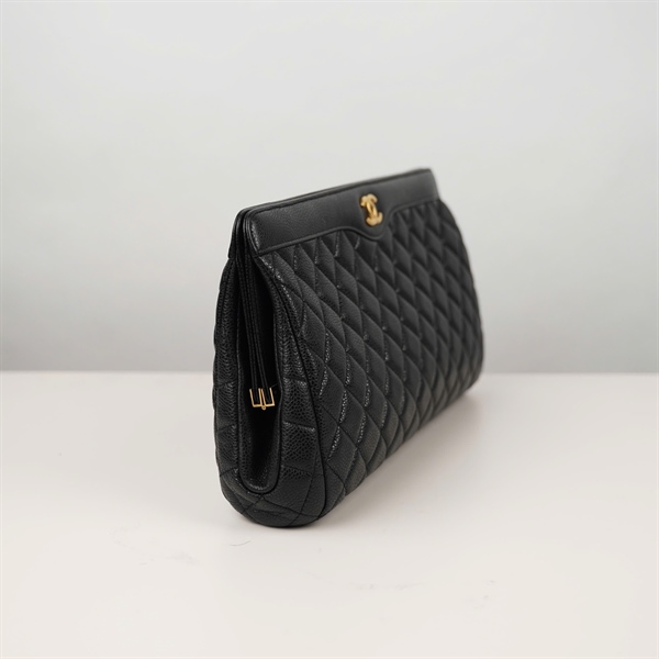 Túi Chanel Clutch đen (21467827) sz31 KG+