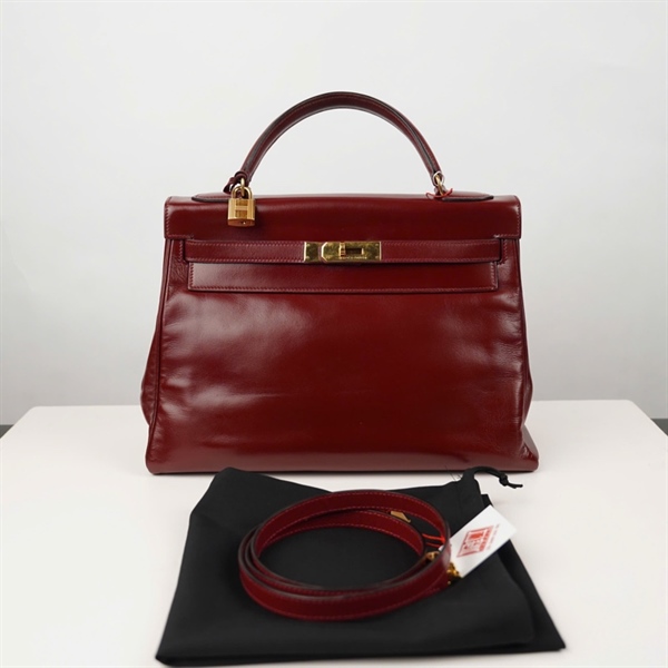Túi Hermes kelly đỏ kèm ổ + 2 chìa sz32 KG+