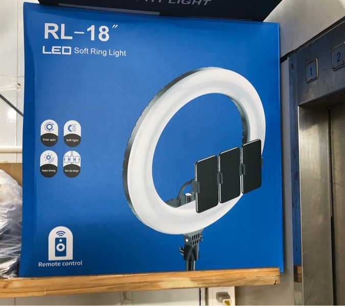 Đèn livestream 33cm kèm Chân 2.1m