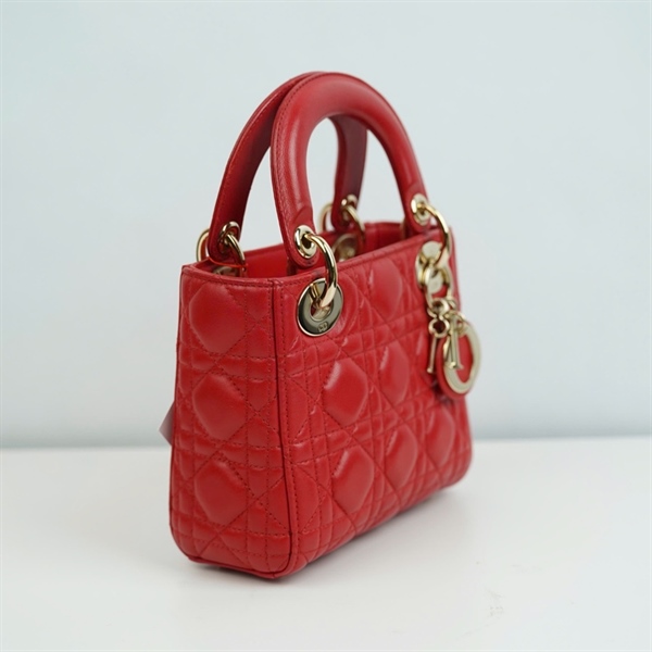 Túi Dior Lady đỏ (12-BO-0185) szS KG+