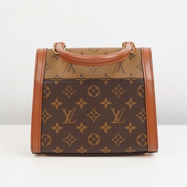 Túi LV Dauphine Capitale hoa nâu sz21 +