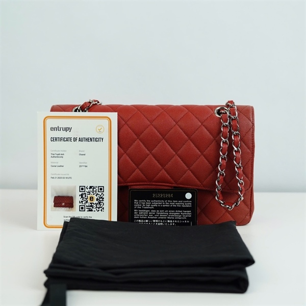 Túi Chanel Classic đỏ (25229284) sz25 +