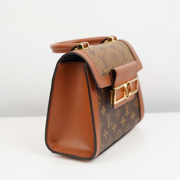 Túi LV Dauphine Capitale hoa nâu sz21 +