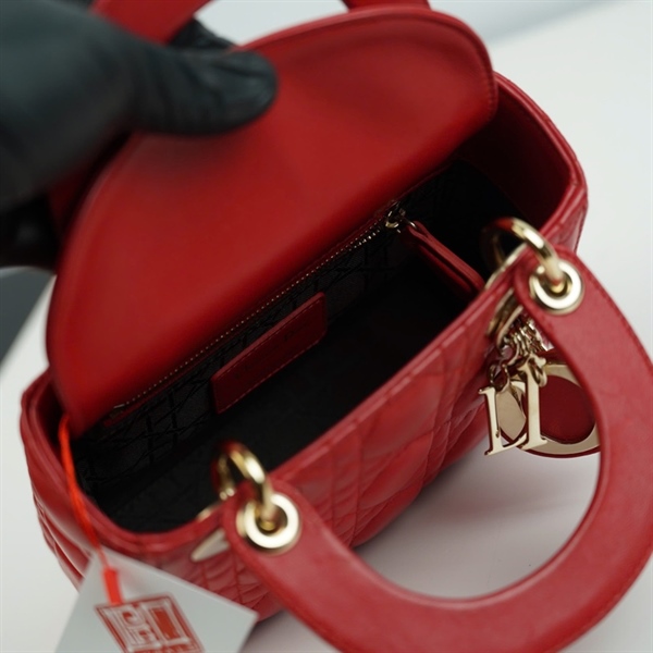 Túi Dior Lady đỏ (12-BO-0185) szS KG+