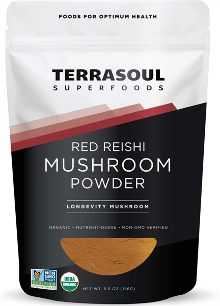 Terrasoul Superfoods Organic Reishi Mushroom Powder (4:1 Extract) 156g