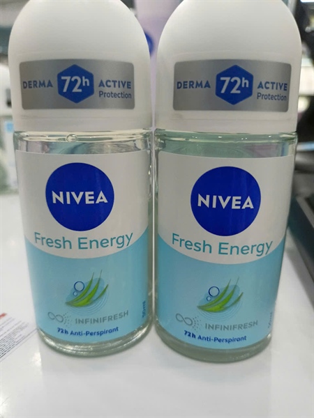 Lăn khử mùi Nivea Fresh Energy tươi mát 72h (C/50ml)