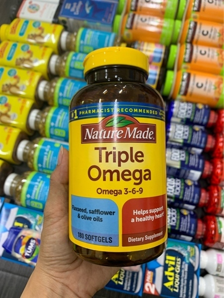 Triple Omega 3-6-9 Nature Made Mỹ 180V date 10/27