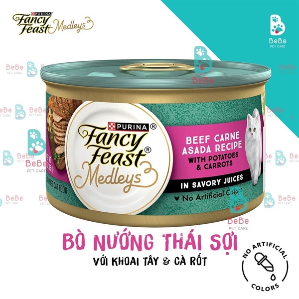 Pate FANCY FEAST Medleys - Nhãn Hiệu Pate Cho Mèo Được Yêu Thích Trên Toàn Thế Giới - Nhập Khẩu Từ Mỹ