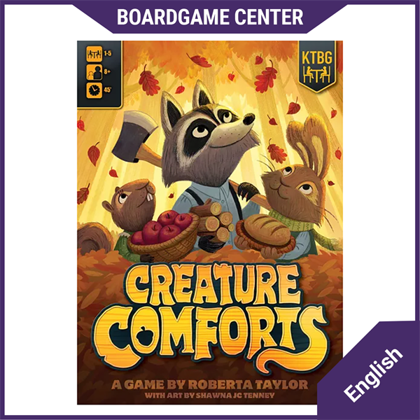 Creature Comforts (Kickstarter Edition) (2022) Collect your creature comforts with 2 mini expansions and deluxe components.