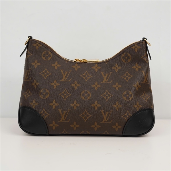 Túi LV Boulogne hoa nâu viền đen 2strap sz24 (A-T) KG+