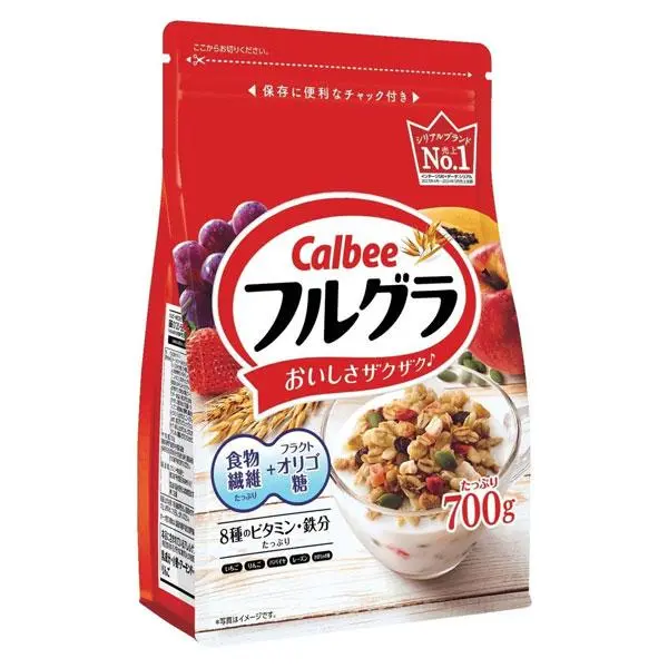 Ngũ cốc sấy khô Calbee đỏ 700g/750g (3Y+)
