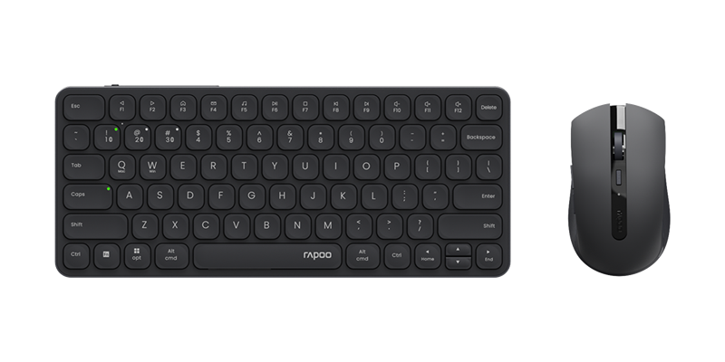 Bộ Bàn phím + Chuột không dây Rapoo 9050S (Bluetooth/ Wireless/ MacOS+Windown)