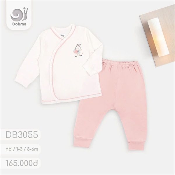 DB3055 - NB/6M Bộ cài lệch dài viền