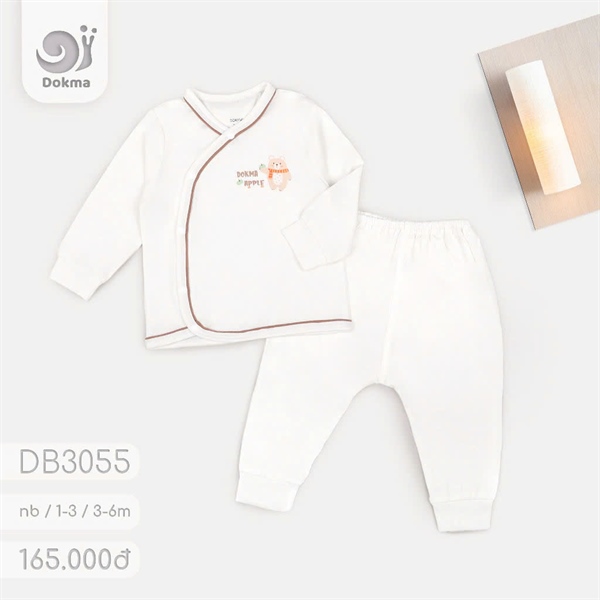 DB3055 - NB/6M Bộ cài lệch dài viền