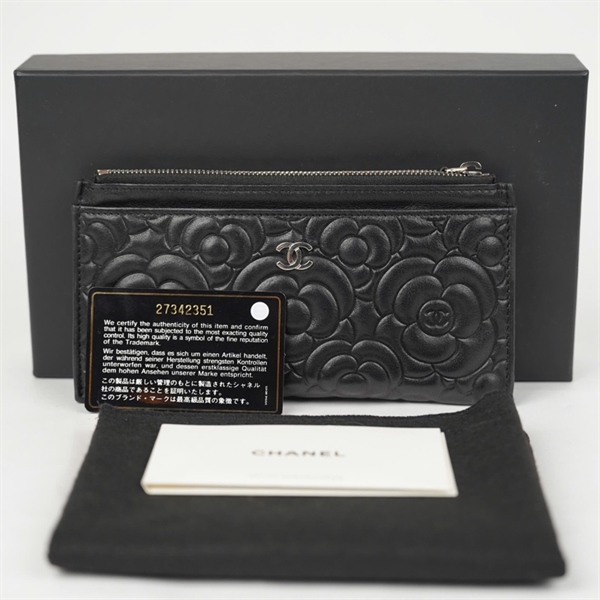 Ví Chanel đen hoa hồng (27342351) +