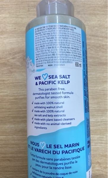 Sữa tắm St.Ives muối biển và tảo 650ml