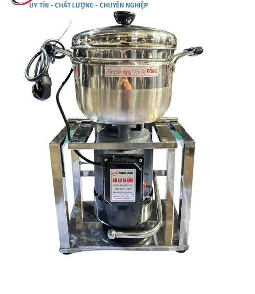 Máy Xay Thịt PaTe Cá Ruốc Giò Chả Giềng Xả Đa Năng 900W Nồi 22CM khung inox
