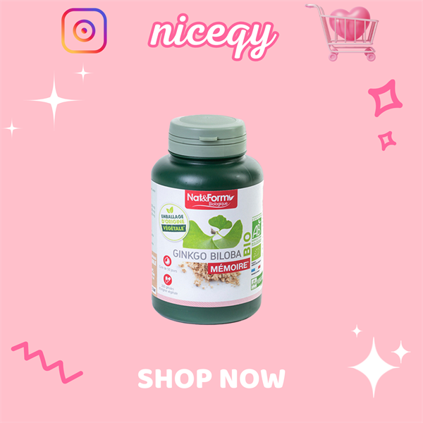 Viên uống hỗ trợ bổ não Ginkgo Biloba Memoire Nat & Form