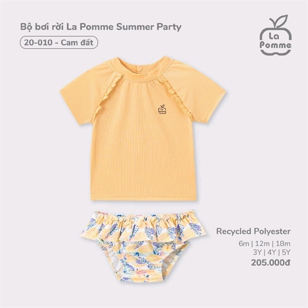 Lapomme Bộ bơi rời Summer Party - Cam
