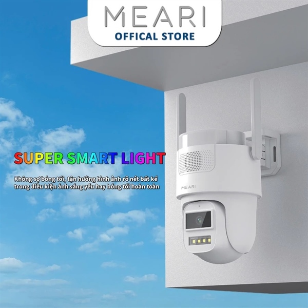 Camera IP Wifi PT MEARI S4 SSL 4MP ngoài trời full màu ban đêm
