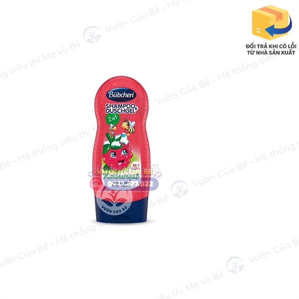 Sữa tắm, gội (2in1) cho trẻ em Bubchen (Mâm xôi vui vẻ) - Đức - chai 230ml