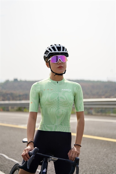 SC311 - Áo Đạp Xe MBO Nữ Green Ripple