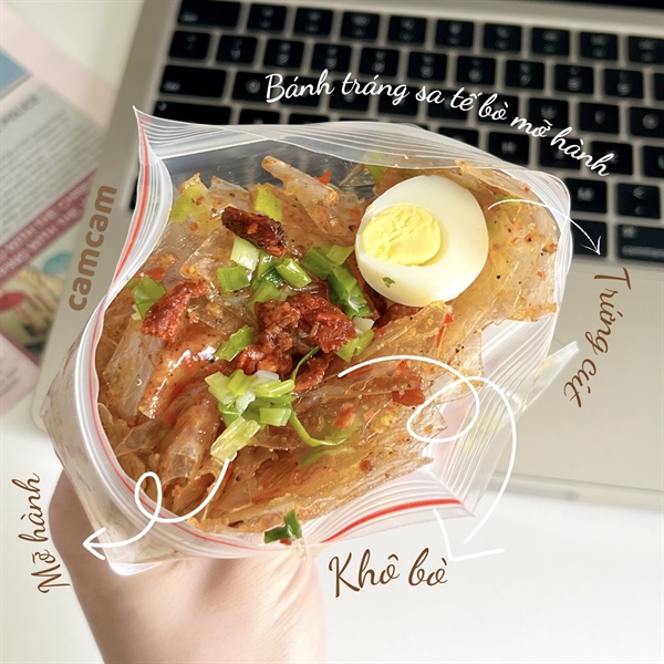 BÁNH TRÁNG SATE BÒ MỠ HÀNH