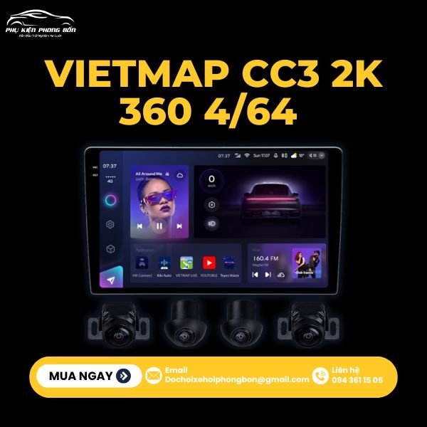 VIETMAP CC3 2K 360 4/64G 10"