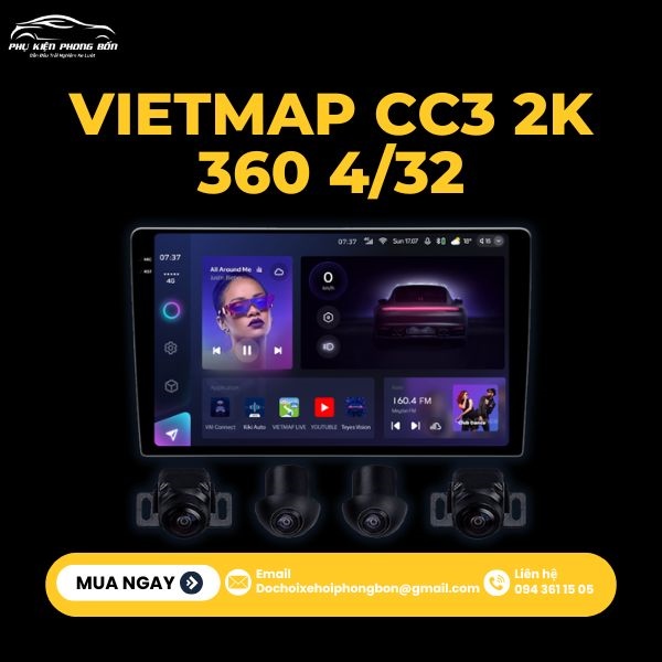 VIETMAP CC3 2K 360 4/32G 9"
