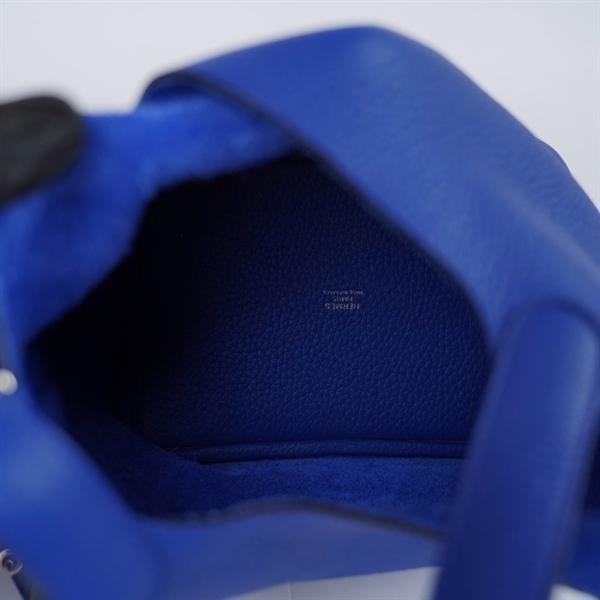 Túi Hermes Picotin xanh kèm ổ khóa stamp U sz18 KG+